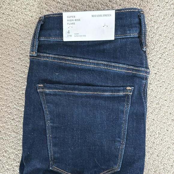 American Eagle next level stretch super high rise flare jeans - Picture 4 of 4